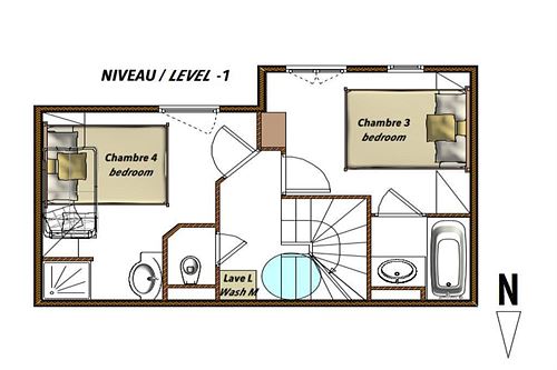 St Marcel - Saint-Martin-de-Belleville - 5 rooms - CHALET NUBUCK - photo de la résidence N°07