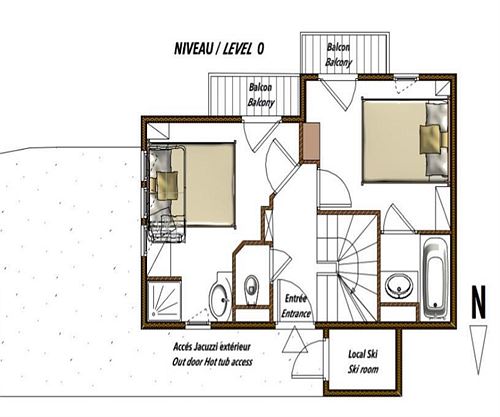 St Marcel - Saint-Martin-de-Belleville - 5 rooms - CHALET NUBUCK - photo de la résidence N°08